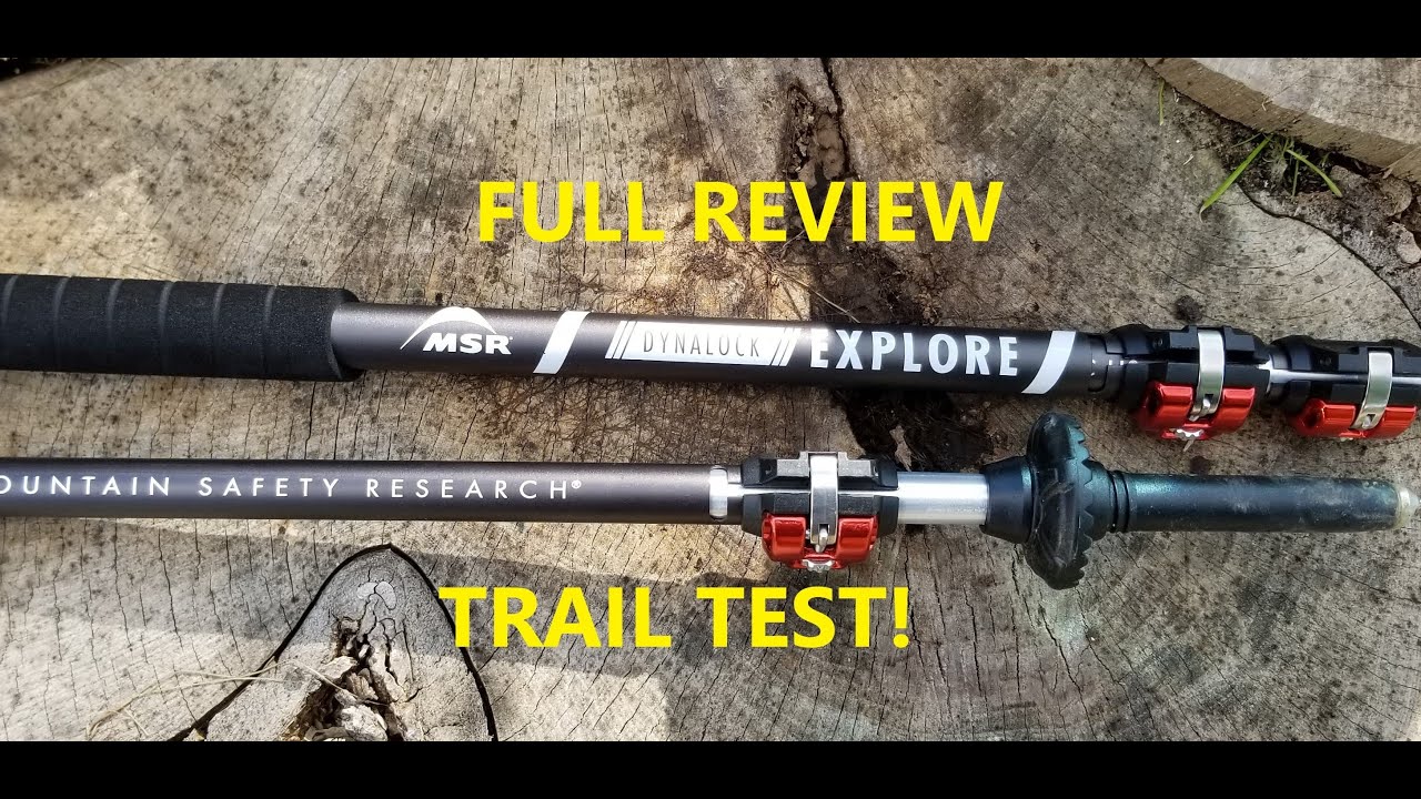 MSR Dynalock Explore Backcountry Poles.  Trekking pole trail test and review!