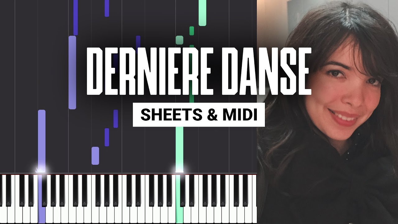 Dernière Danse - Indila - Piano Tutorial + MIDI