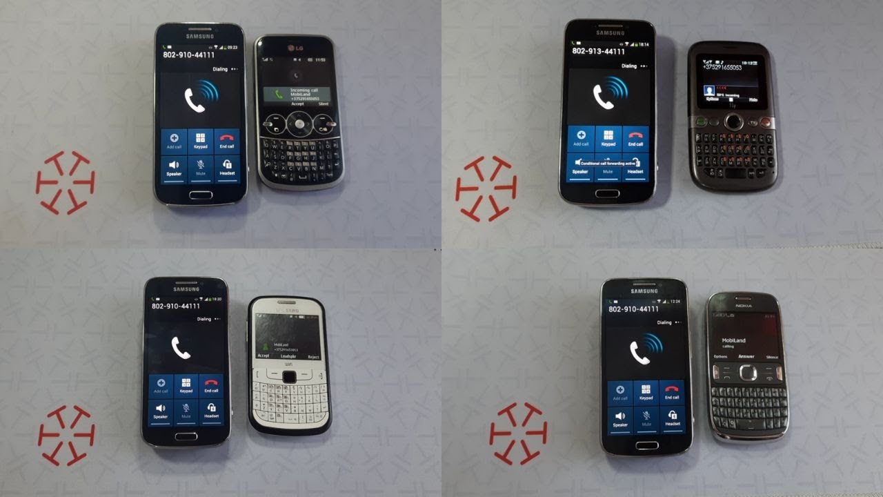 My old button QWERTY phones incoming calls