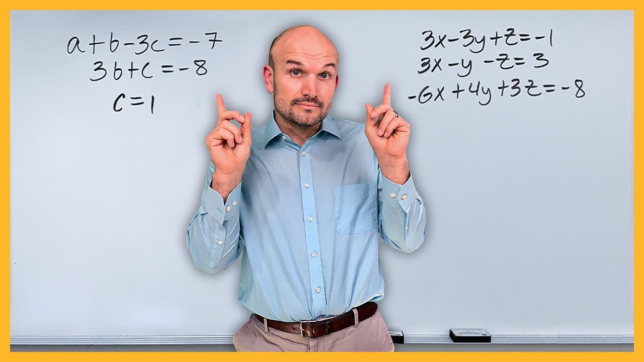 Solve a System of Equations with Three Variables Step by Step