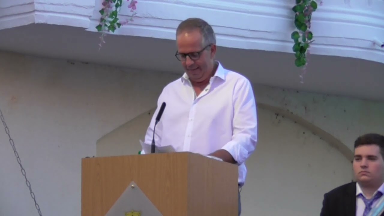 Godall, 20220802 Festes Majors, preg&oacute; Sr. Alexis Albiol Roda, Alcalde de Godall