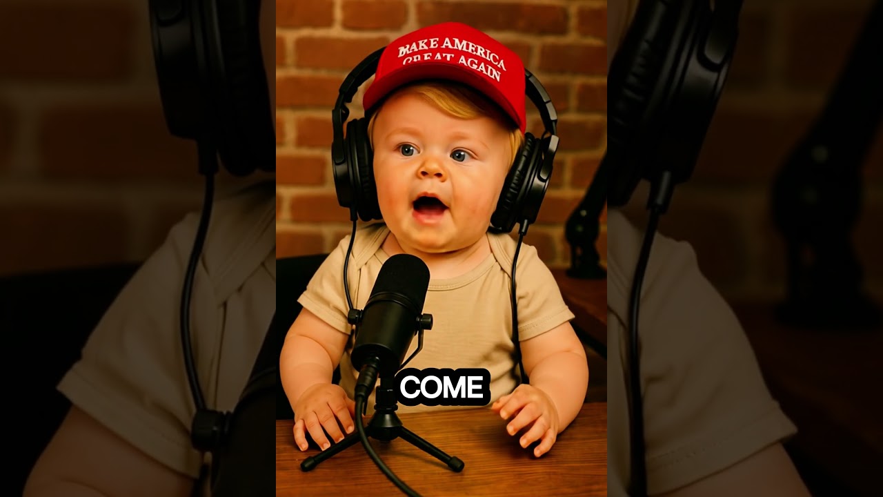Tiny Trump's ULTIMATUM 🧸✈️ - 'Happy or GOODBYE!' (Baby Podcast Diva) #babypodcast #baby #babytrump