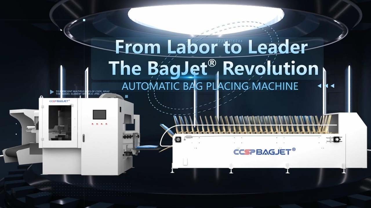 CCSP BagJet® Automatic Bag Placing Machine | Automated Bag Placing System