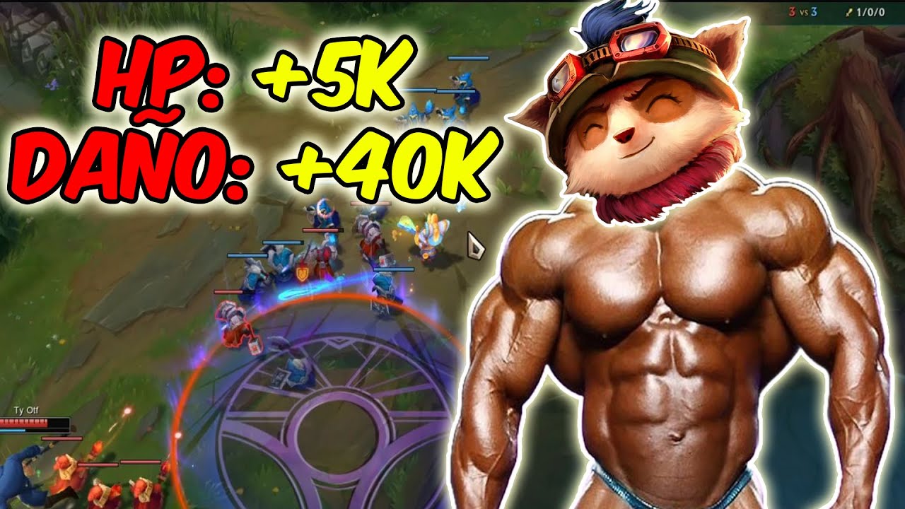 🔴😱EL TEEMO INMORTAL el LEGENDRARIO TEEMO TANQUE que NADIE PUEDE MATAR