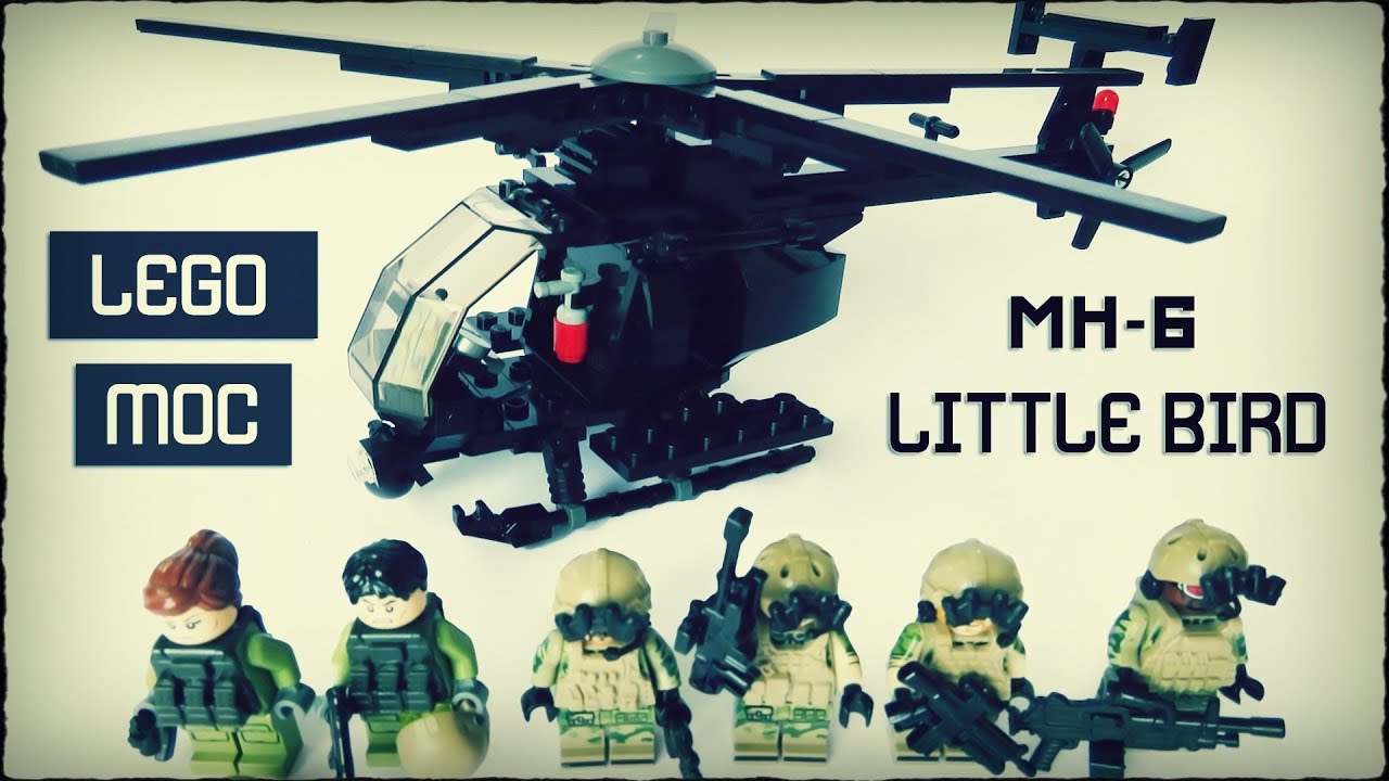 MOC * LEGO MH-6 LITTLE BIRD * MD Вертолет Военный - Инструкции по сборке - Black Hawk Down Inspired