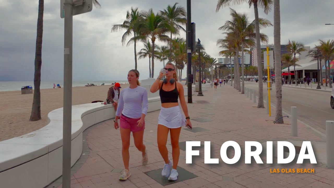 Experience Winter in Florida: WALKING on Las Olas Beach in Fort Lauderdale