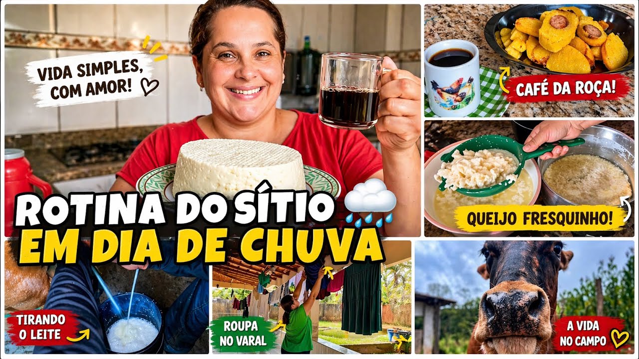 Som da Roça às 6 da Manhã🌿 Rotina Real e Queijo Minas Fresquinho