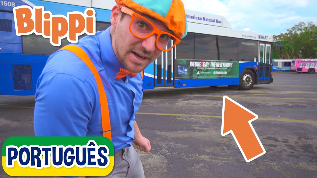 Blippi Português  Explora um Ônibus | Vídeos Educativos para Crianças | As Aventuras de Blippi
