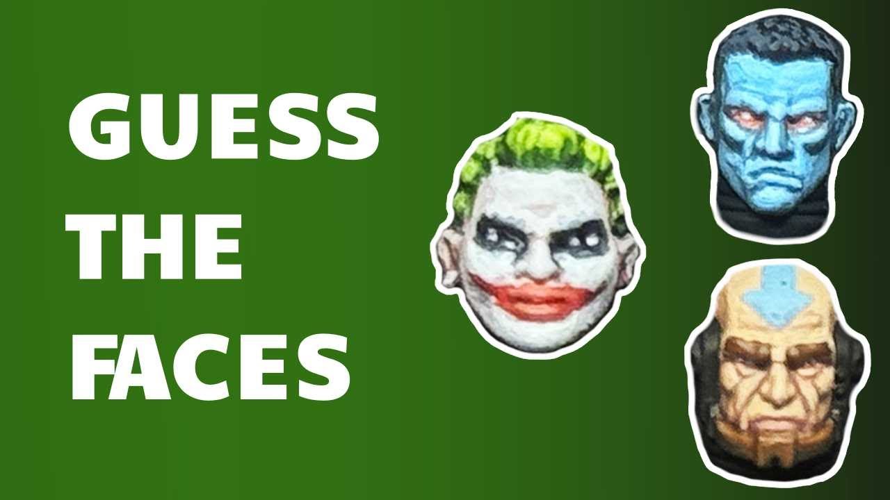 Can you guess the pop culture characters these miniature faces are based on?