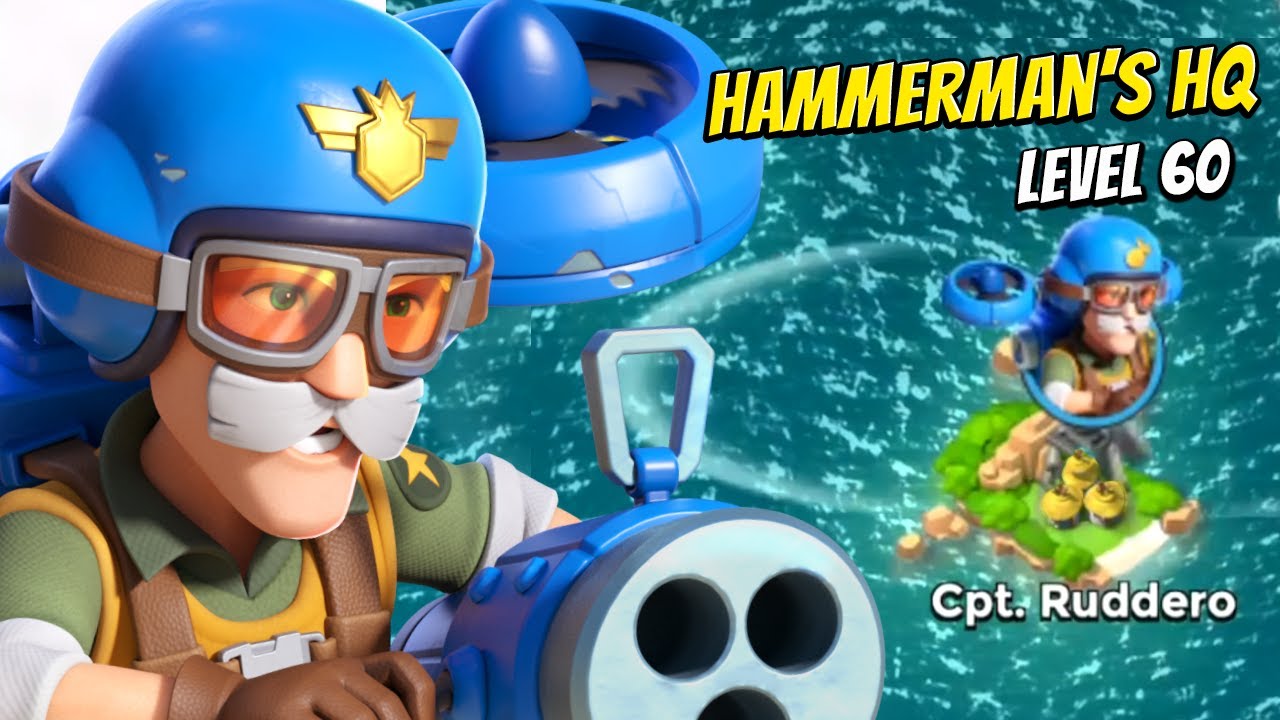 How to Unlock Cpt. Ruddero - Beat Hammerman's HQ 60 on Boom Beach