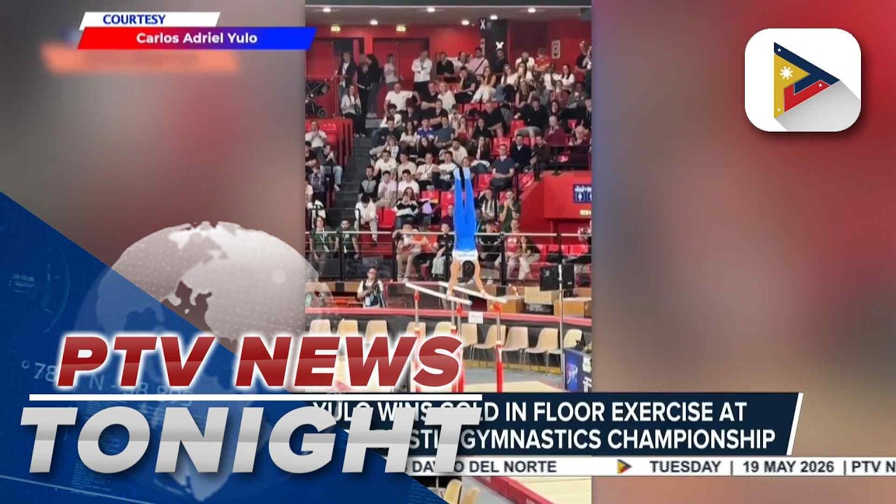 Carlos Yulo wins gold in floor exercise at French Men&rsquo;s Artistic Gymnastics Championship