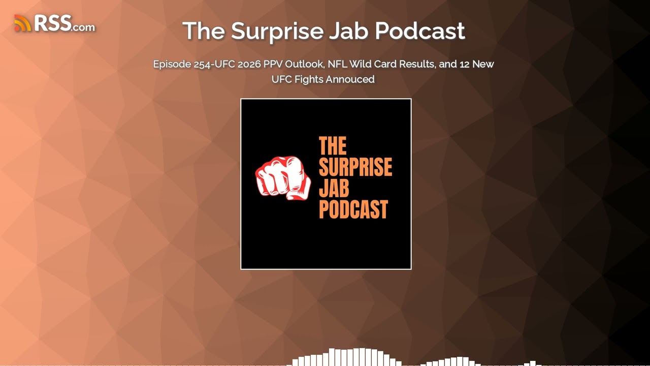 Episode 254-UFC 2026 PPV Outlook, NFL Wild Card Results, and 12 New UFC Fights Annouced