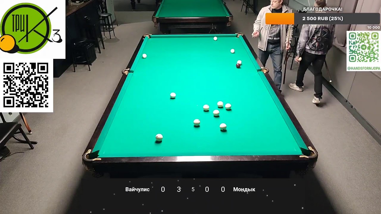 Русский Бильярд. Вайчулис 9-6 Сучков