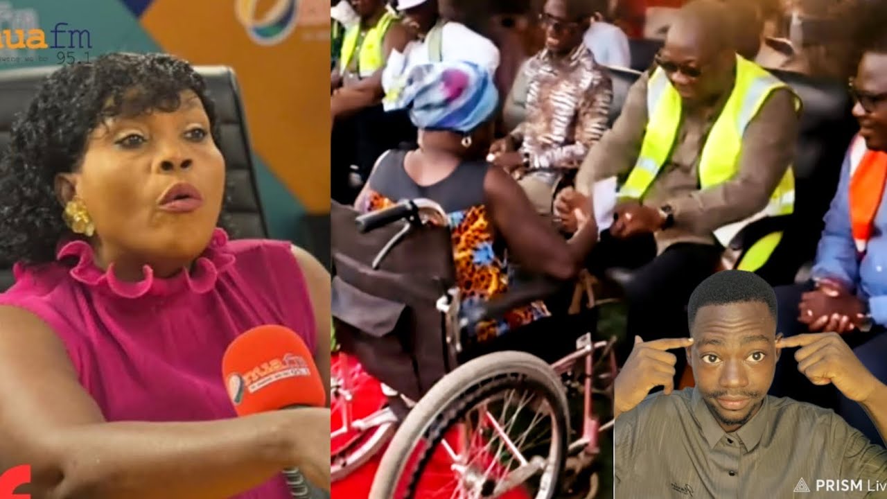 Wow❣️..Look at what prez Mahama told this disable lady in B/R.. Janet Nabla meets her meter over sil