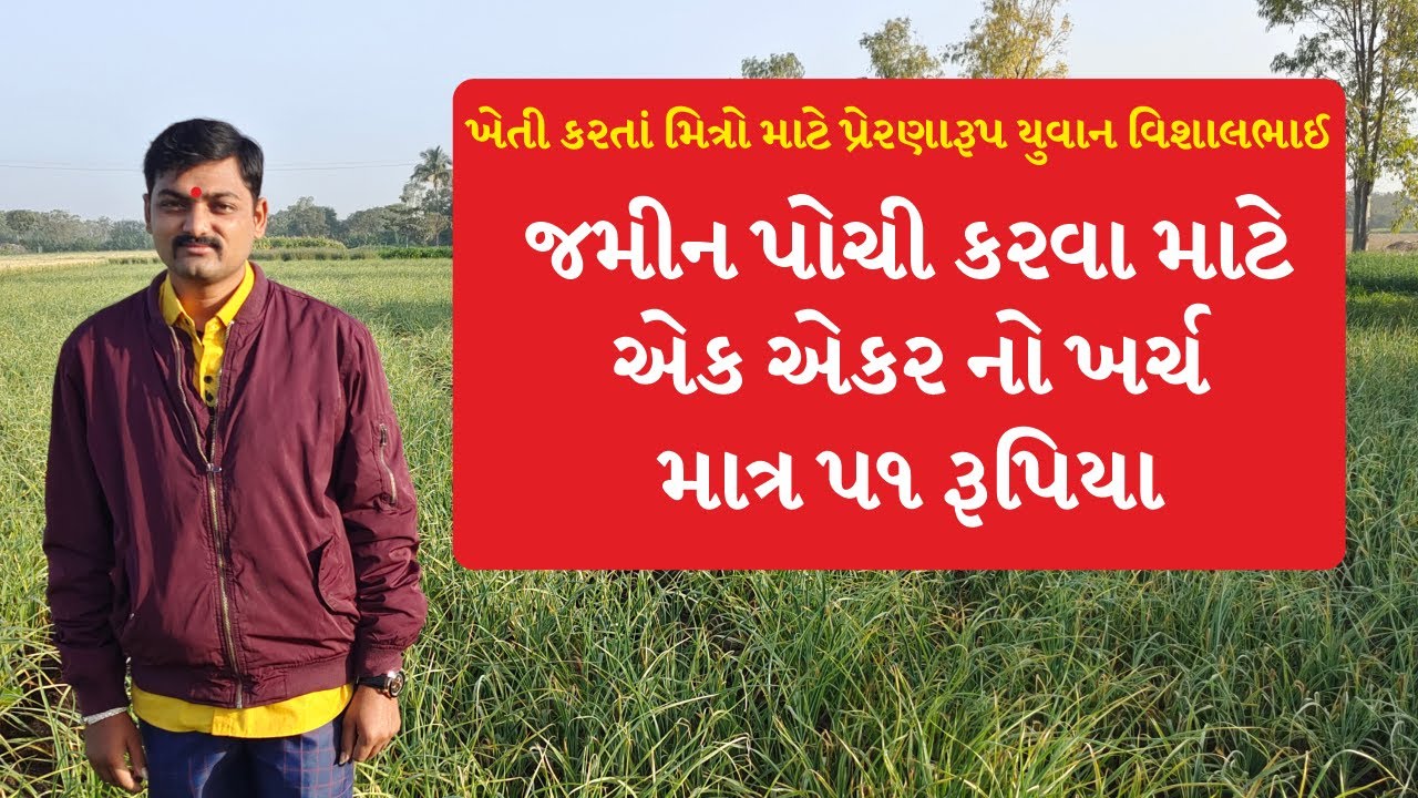 જમીન પોચી કરવા માટે એક એકર નો ખર્ચ માત્ર ૫૧ રૂપિયા II ખેતી કરતાં મિત્રો માટે પ્રેરણારૂપ વિશાલભાઈ