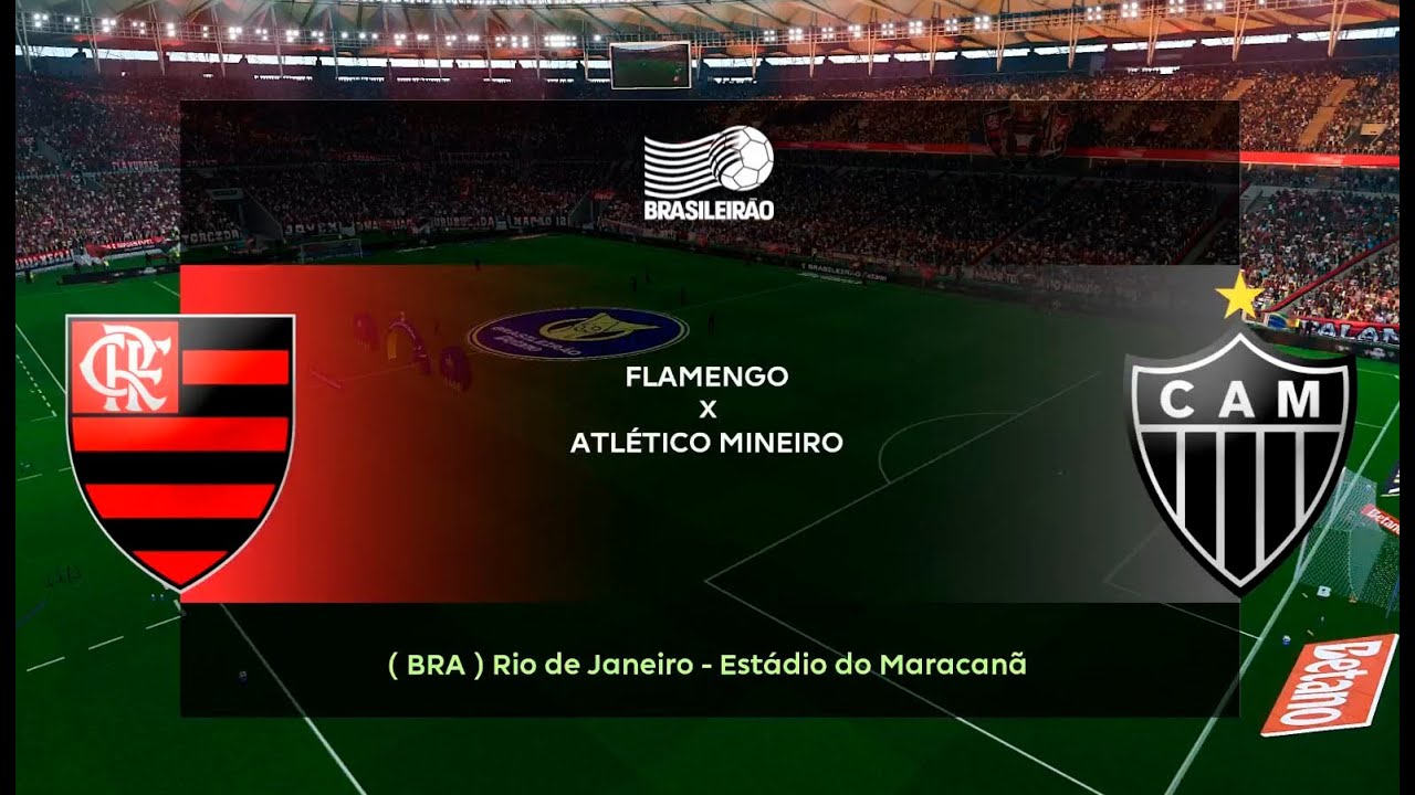 FLAMENGO X ATLÉTICO MINEIRO | AMISTOSO | eFootball PES 2021 | 4K