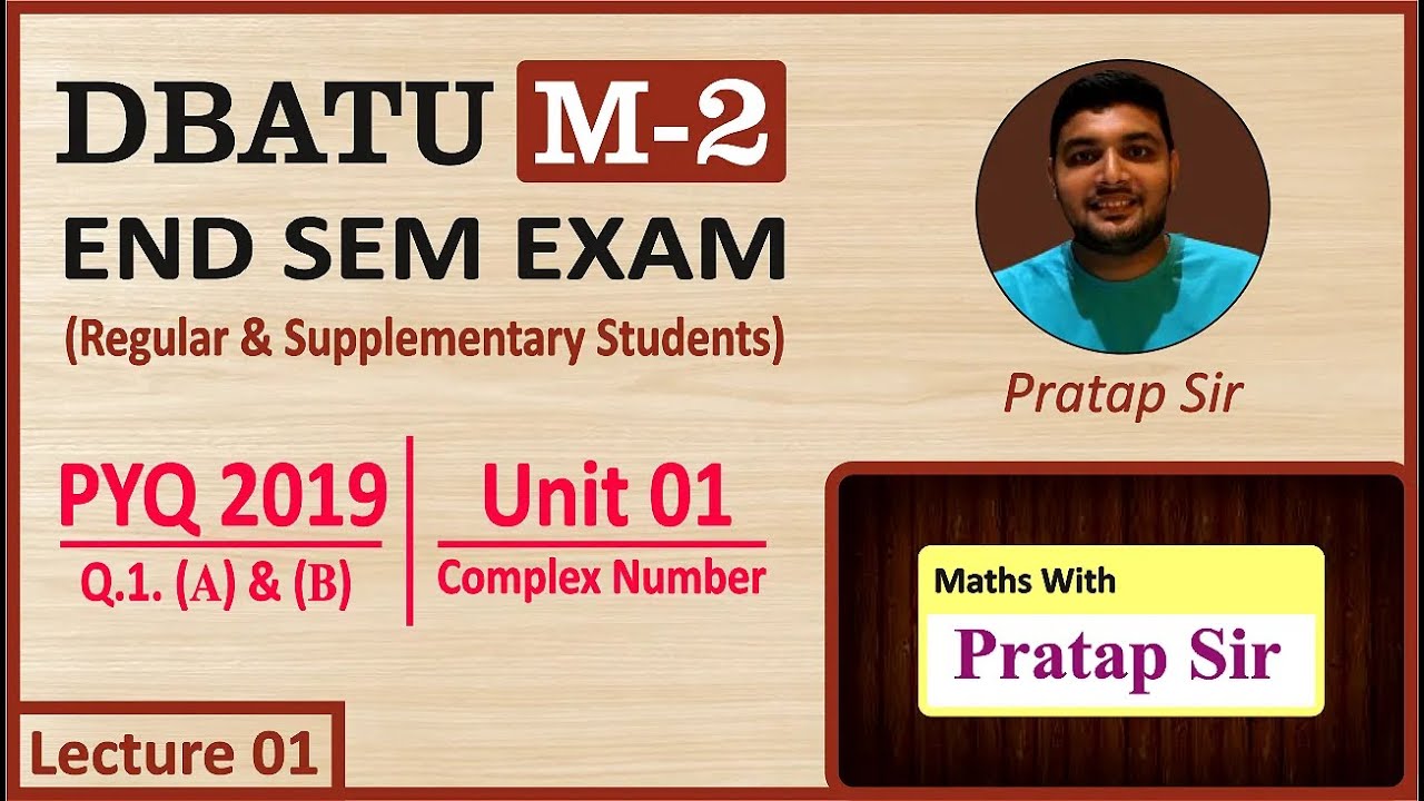 Dbatu M2 PYQP (Lecture 01) by Pratap Sir