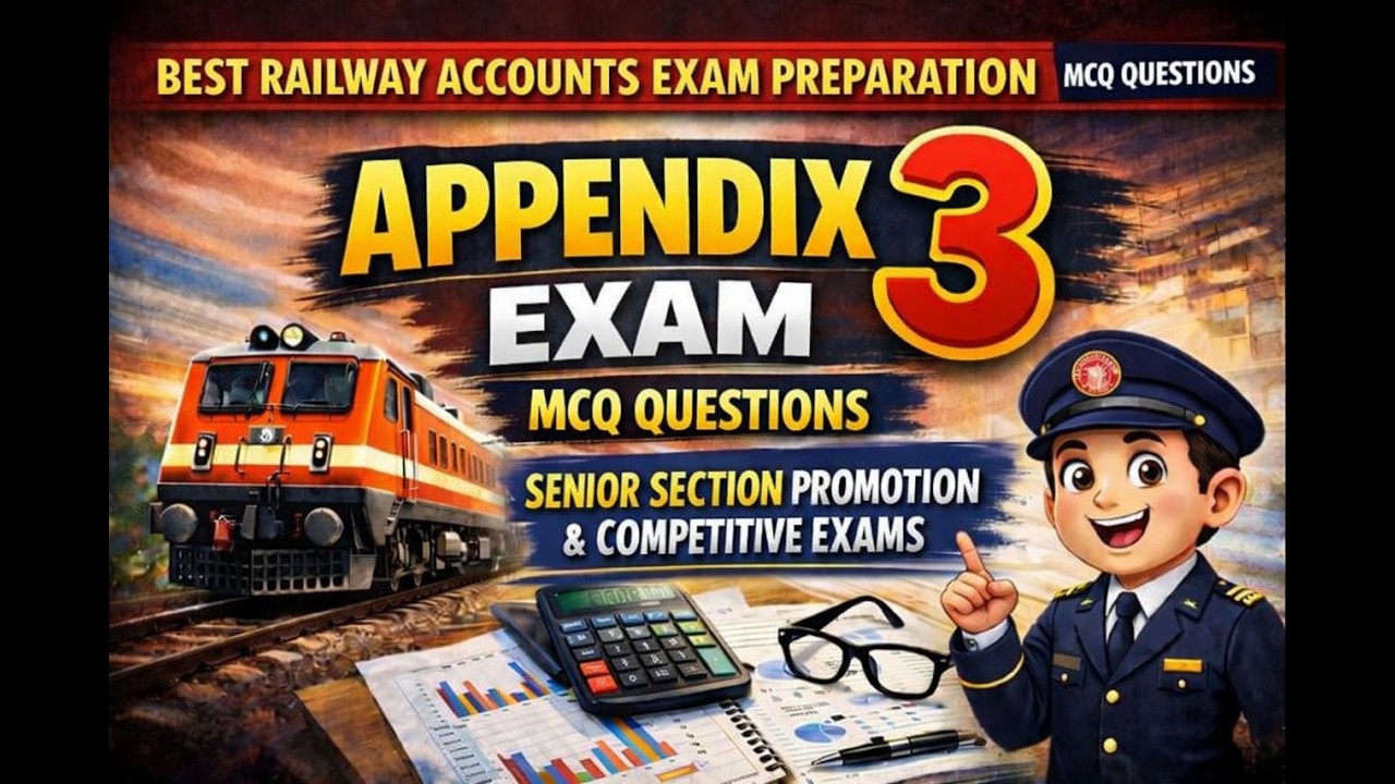 12. Traffic Account MCQ I CTARA Book lAccounts Exam | Appendix 2 l Appendix3 |SeniorSectionPromotion