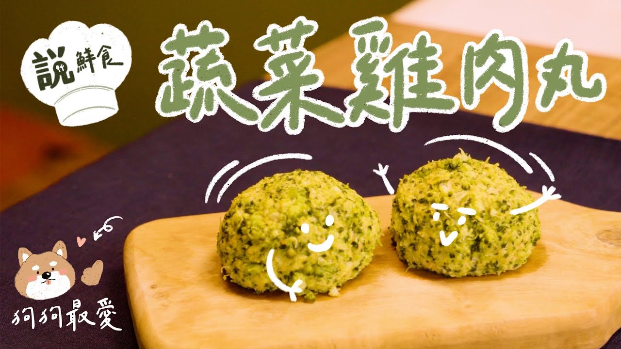 【寵物鮮食DIY ▷ 蔬菜雞肉丸 】簡單讓毛孩吃得健康！愛不釋手！｜說鮮食p1｜ feat. Aaron毛研筆記