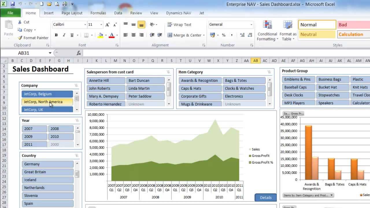 Microsoft Dynamics NAV 2013 with JET Reports HD