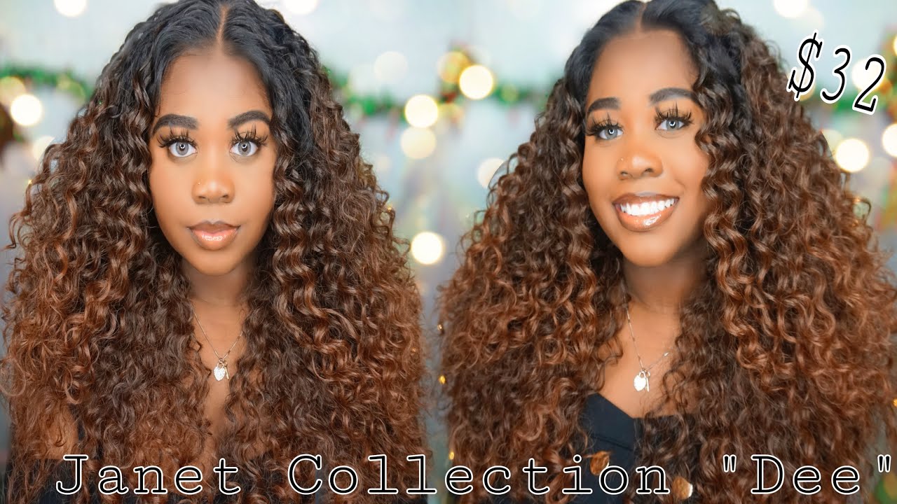 $30 Natural Curly Synthetic Wig | Janet Collection HD Melt Wigs DEE | MBLGY30