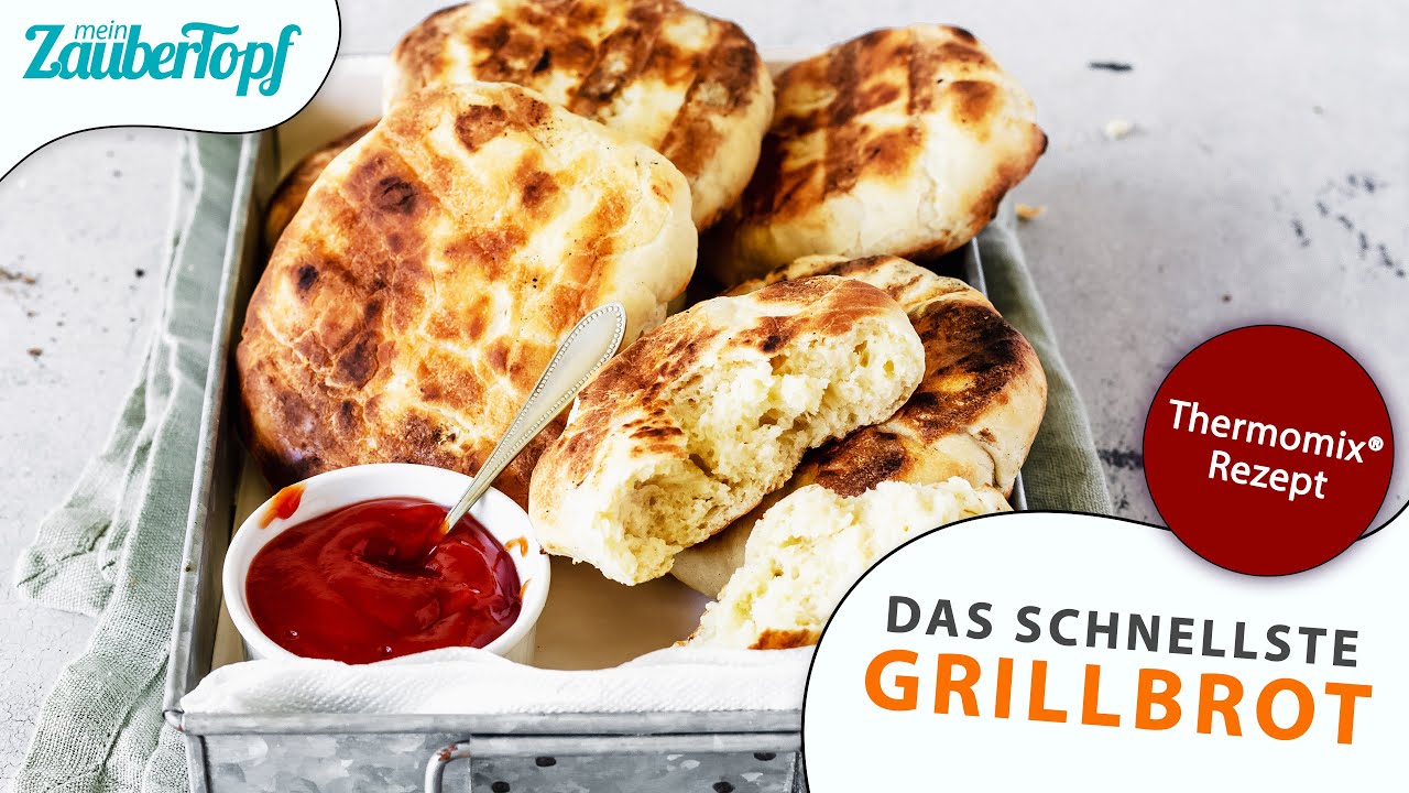 😍😍 Das SCHNELLSTE Grillbrot aller Zeiten im Thermomix®: NUR 5 Zutaten!