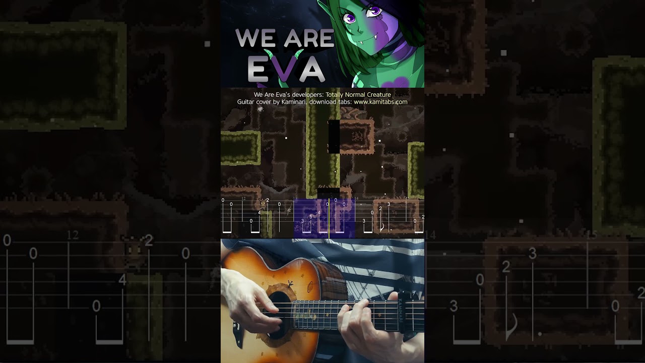 Beautiful guitar tabs from the game We Are Eva