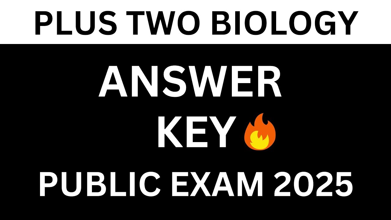 Answer Key|+2 BIOLOGY| Plus Two Answer key Board Exam 2025 |Botany|Zoology|Exam Tough Aaayirunno😭🤒