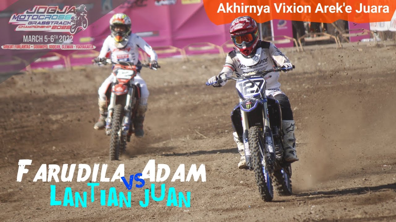 Ora Umom! Vixion Farudila Adam Menang Di Point+ Jogja Motocross Grasstrack Forlantas 2022