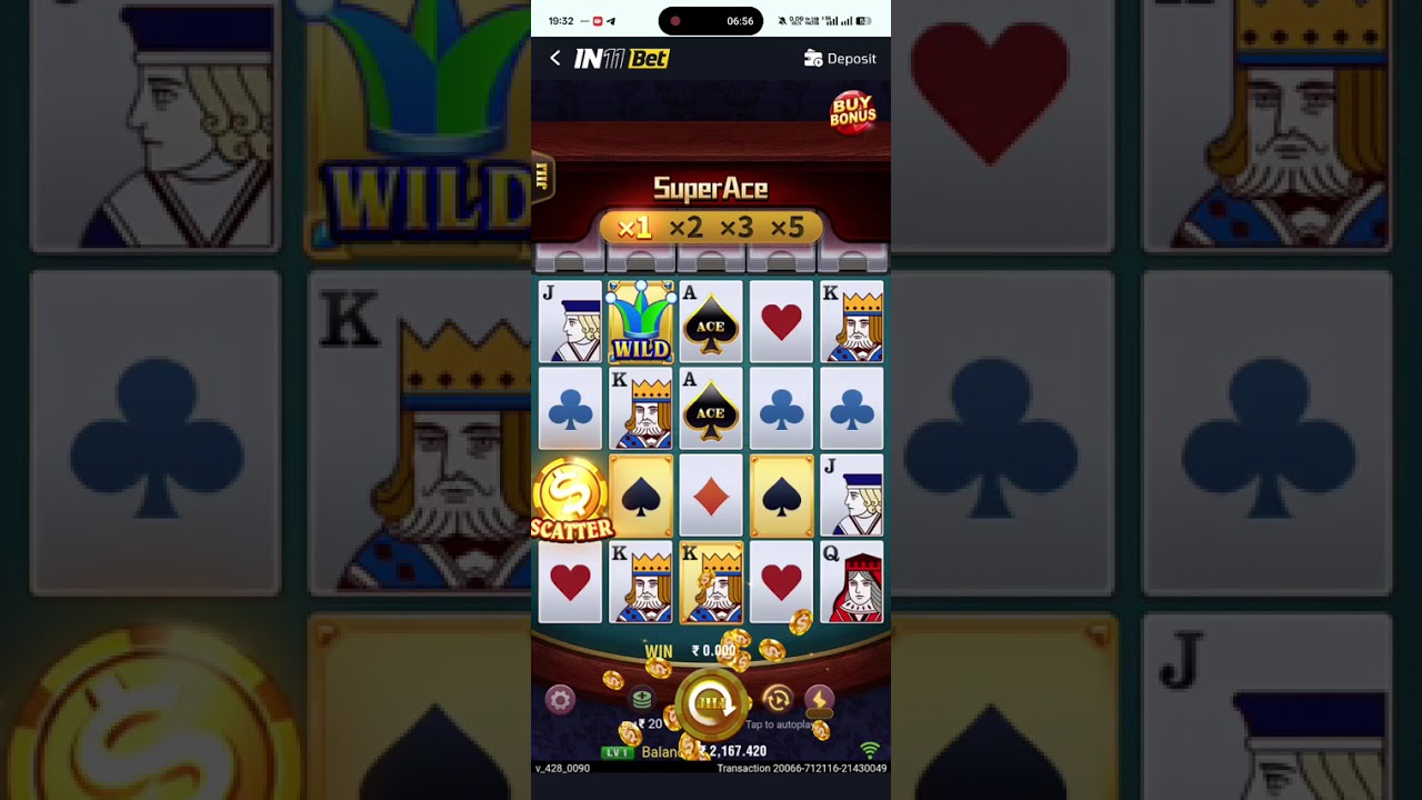 Super Ace Gameplay Video Winning !!! 