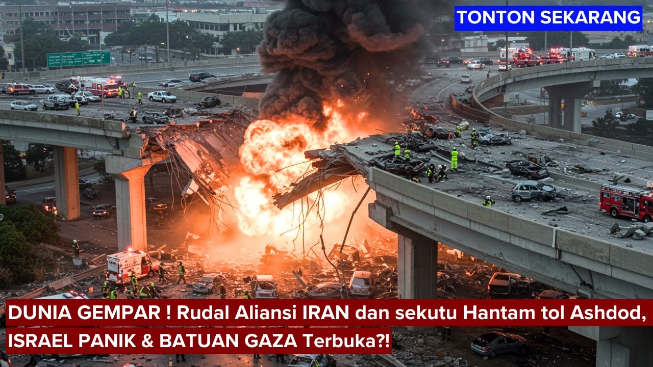 🔥 DUNIA TERKEJUT! Rudal Aliansi Iran Libanon Menghantam Ashdod, Israel Goyang & Gaza Dapat Harapan?!
