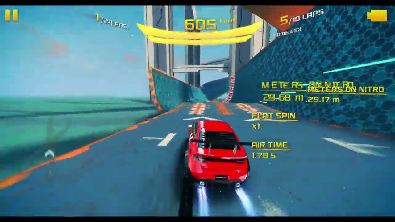 Asphalt 8 - DODGE DART X EDITION (605 км/ч + мгновенное ускорение) [Сектор 8, 24 гонщика, 10 круг...
