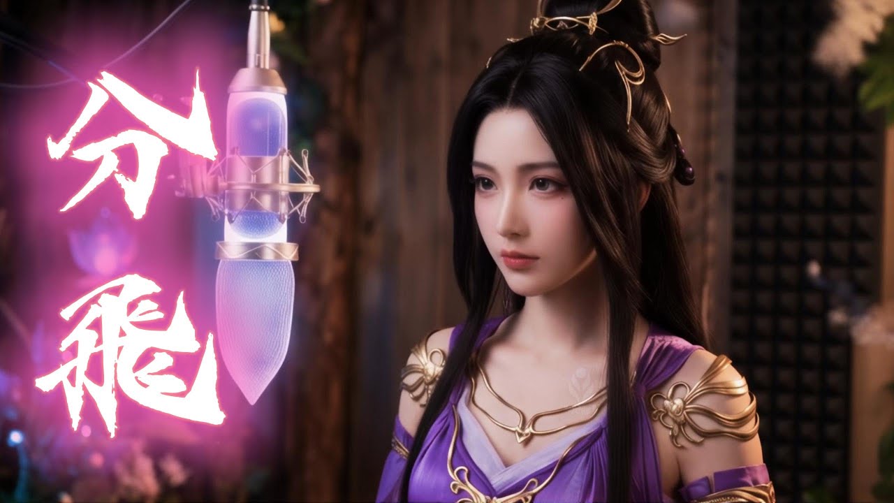 分飛  紫靈仙子 汪凝 cover 一首歌能療癒角色告別，也讓你落淚嗎? AI 迴紋針 #Mandopop#分飛#汪凝#凡人修仙傳#EmotionalMusicr#coversong#妙音門門主#翻唱