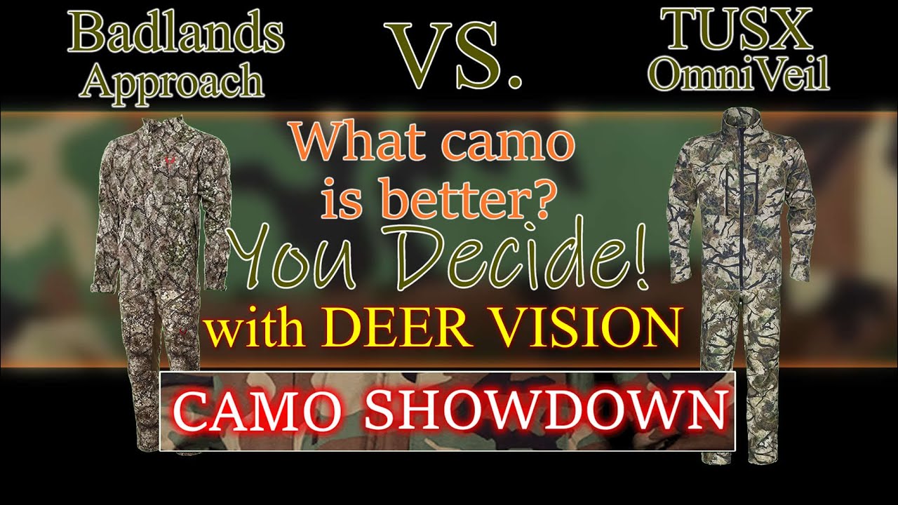 Who is the best? Badlands Approach Vs. TUSX OmniVeil on 12 Backgrounds in Human and Deer Vision.