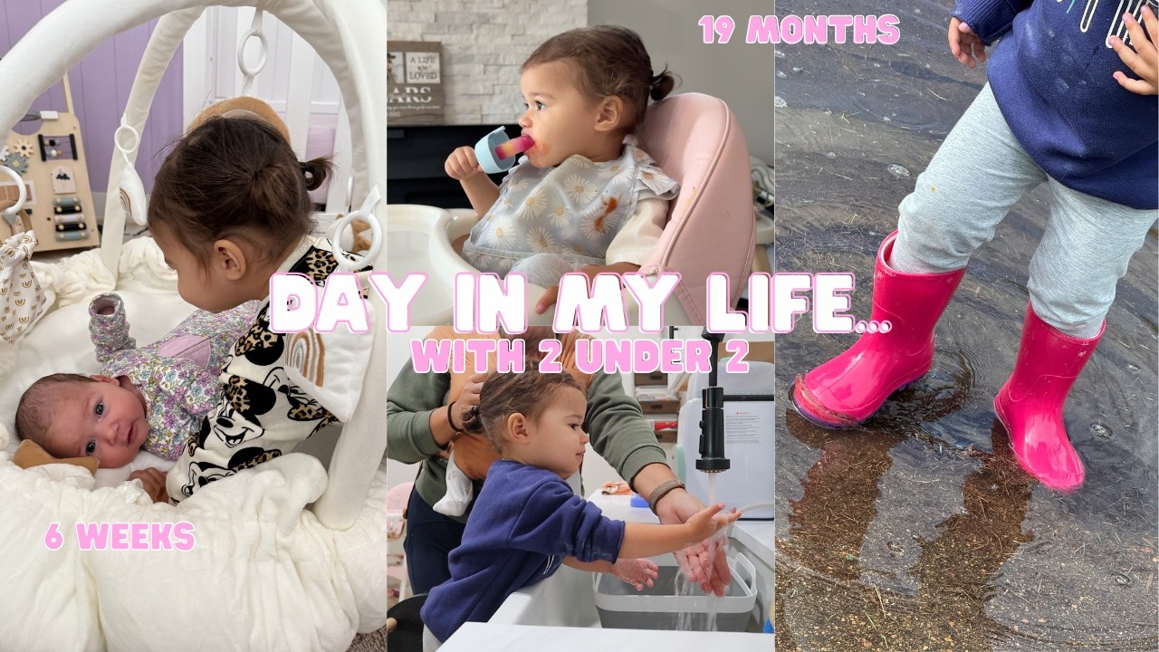 день из моей жизни как мамы двоих детей младше двух лет 👧🏻🎀👶🏼 дождливый день дома, мирное утро