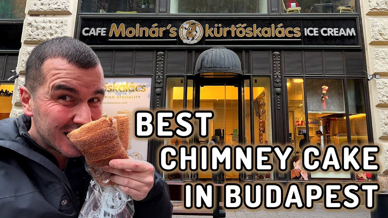 BEST Chimney Cake (K&uuml;rt&ouml;skal&aacute;cs) in BUDAPEST, Hungary 🇭🇺