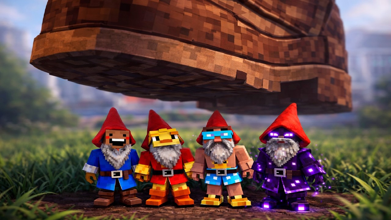 😨Мы КОМАНДА Садовых ГНОМОВ | Burglin' Gnomes