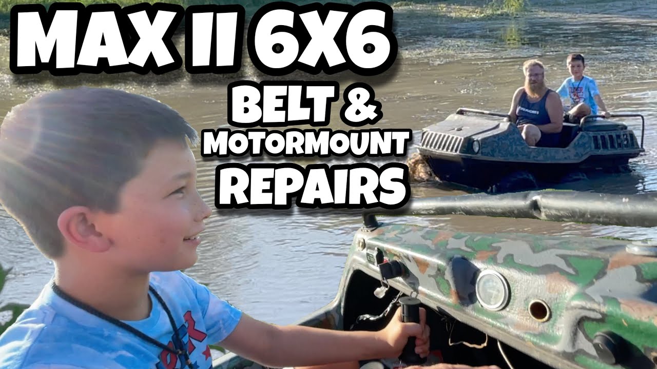 Max II 6x6 | Belt & Motormount repairs on Max II