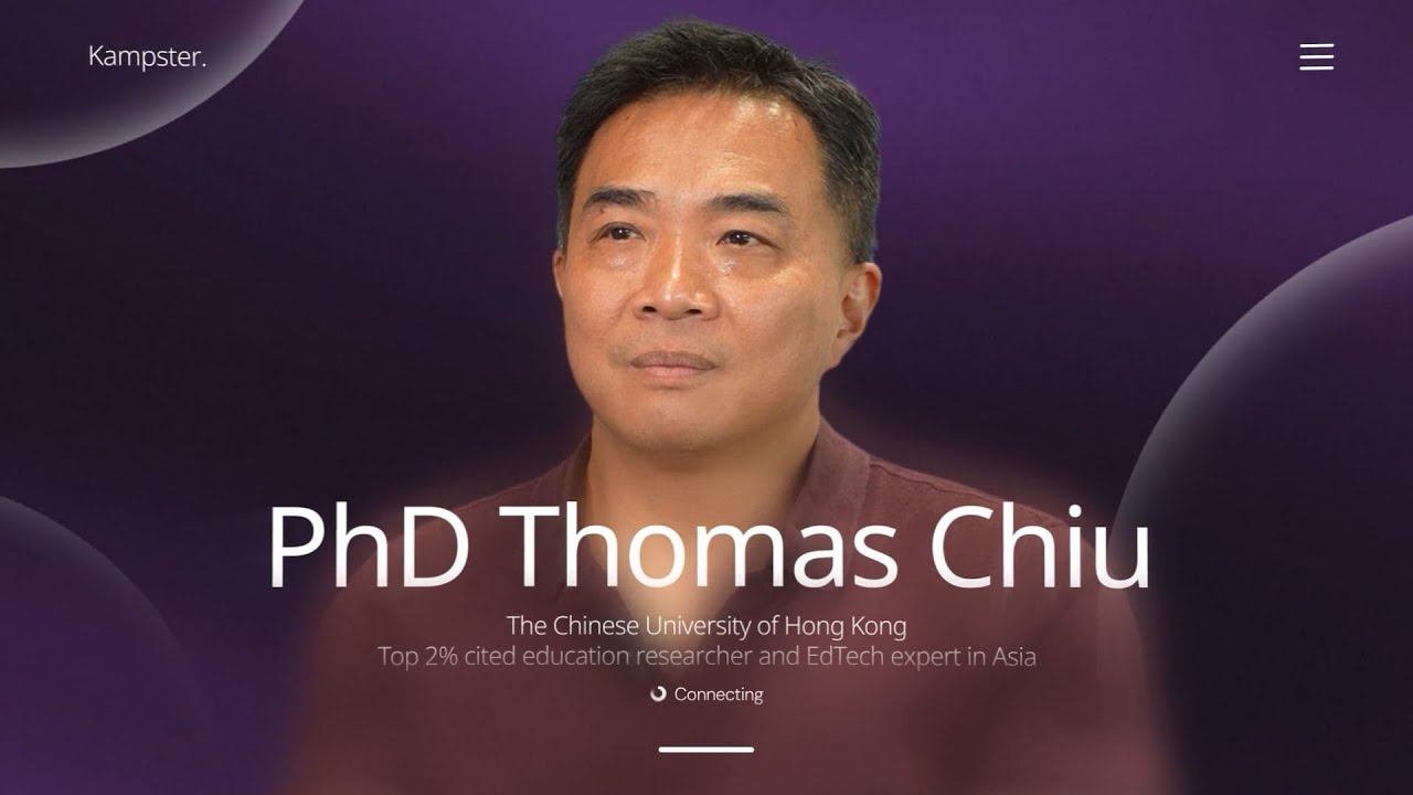 PhD Thomas Chiu - The Chinese University of Hong Kong, top 2% cited education researcher and...