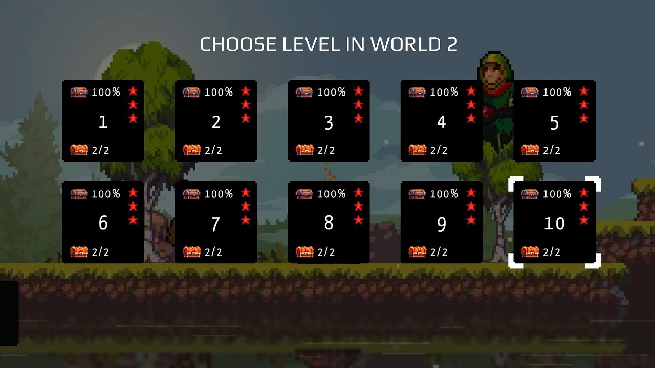 Apple knight - World 2 - level 10 - final boss with all chests and secret rooms 