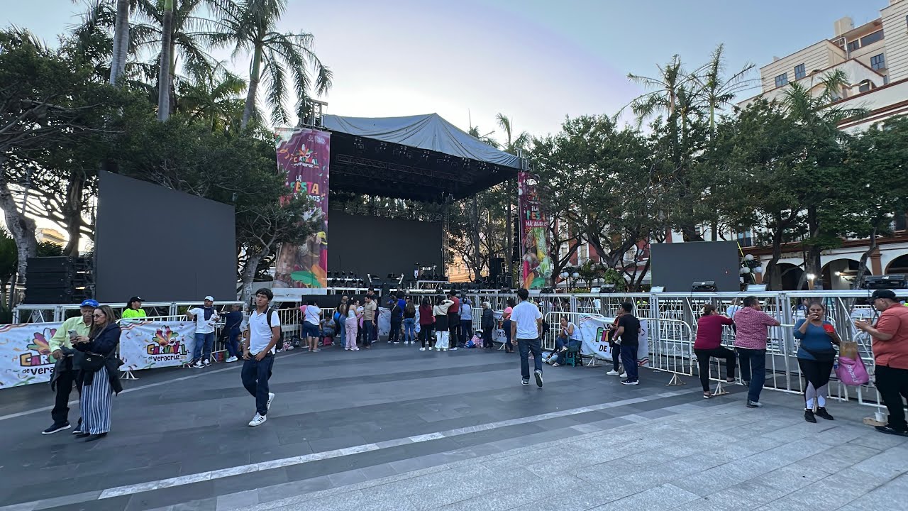 EL ZÓCALO DE VERACRUZ 👑ANTES DEL CONCIERTO 🎶 