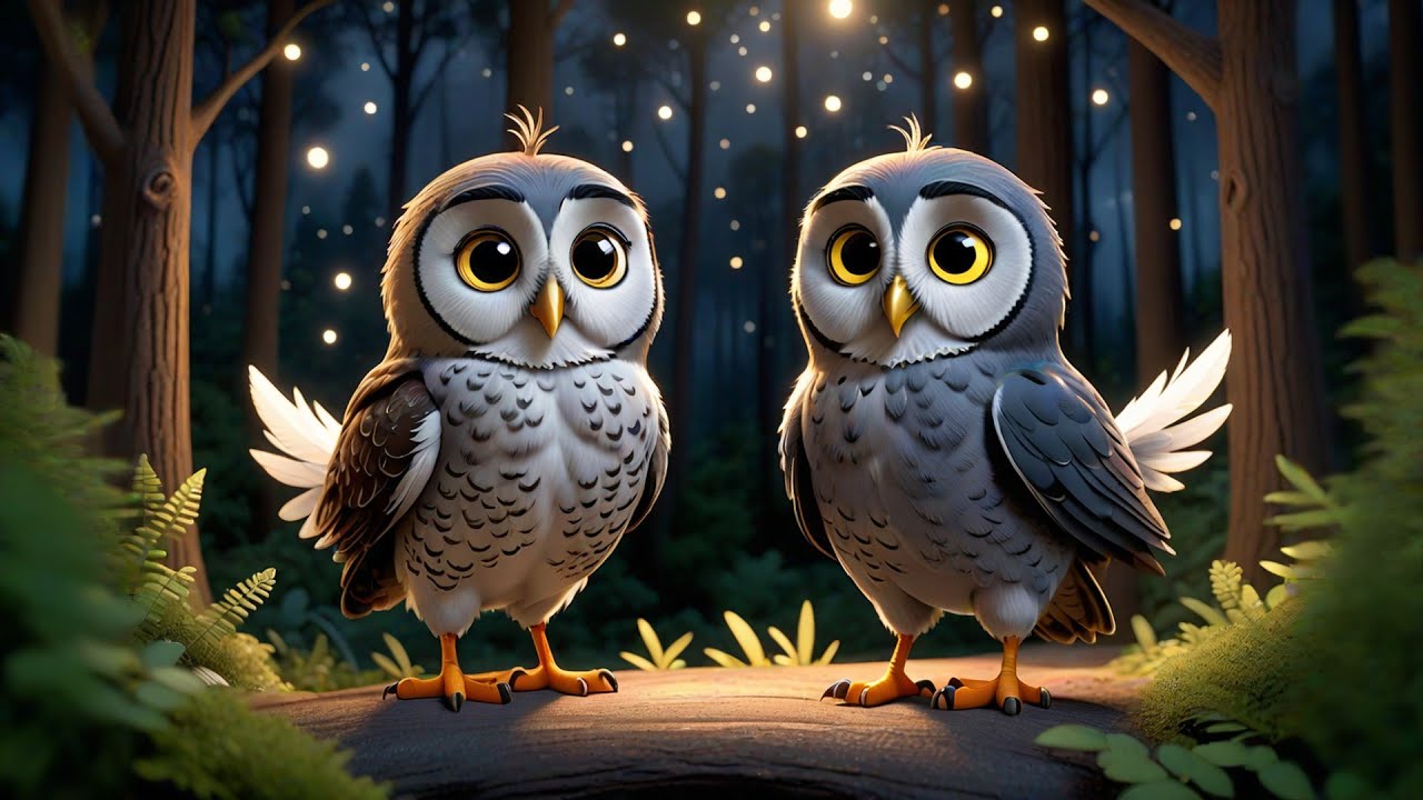 Three Tiny Owls Count the Stars + More Nursery Rhymes & Kids Songs