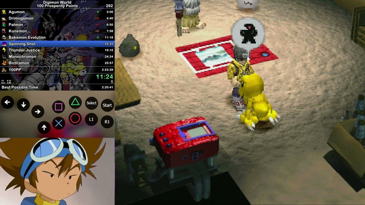 Digimon World - 100 Prosperity Speedrun in 2:23:16