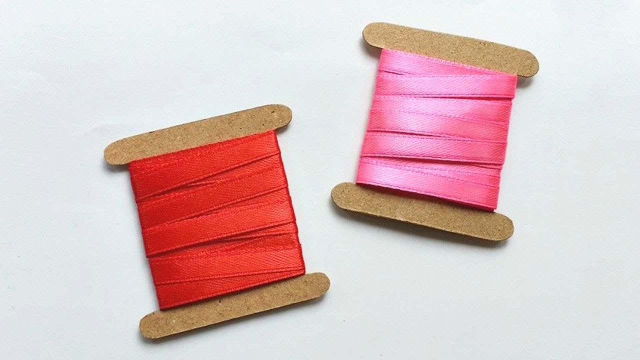 How To Create Simple Cardstock Ribbon Spools - DIY  Tutorial - Guidecentral