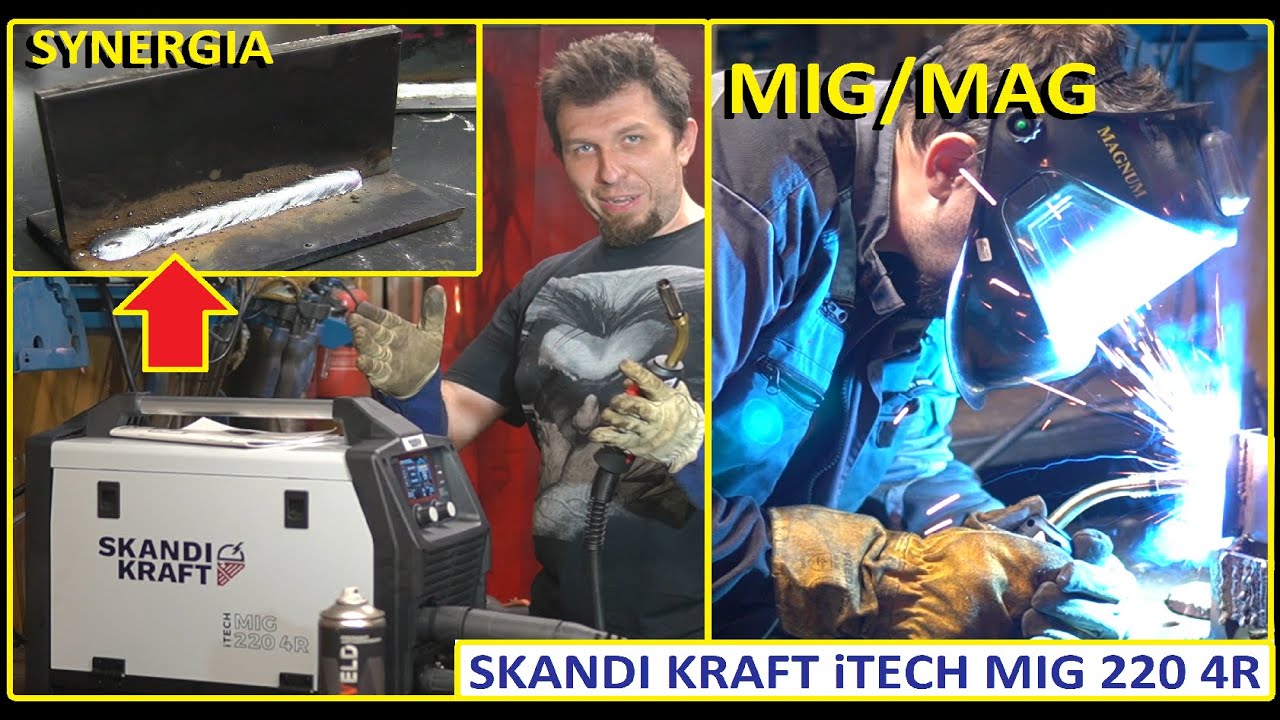 Jaki migomat kupić - SKANDI KRAFT iTECH MIG 220 4R  PULS SYNERGIA MIG/MAG  TEST i recenzja