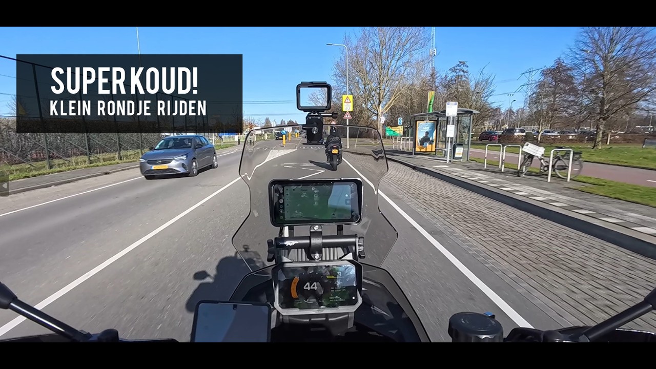 Extreme KOU op de motor. Kort ritje Hoeksche Waard. CFMoto 700MT en Yamaha R125