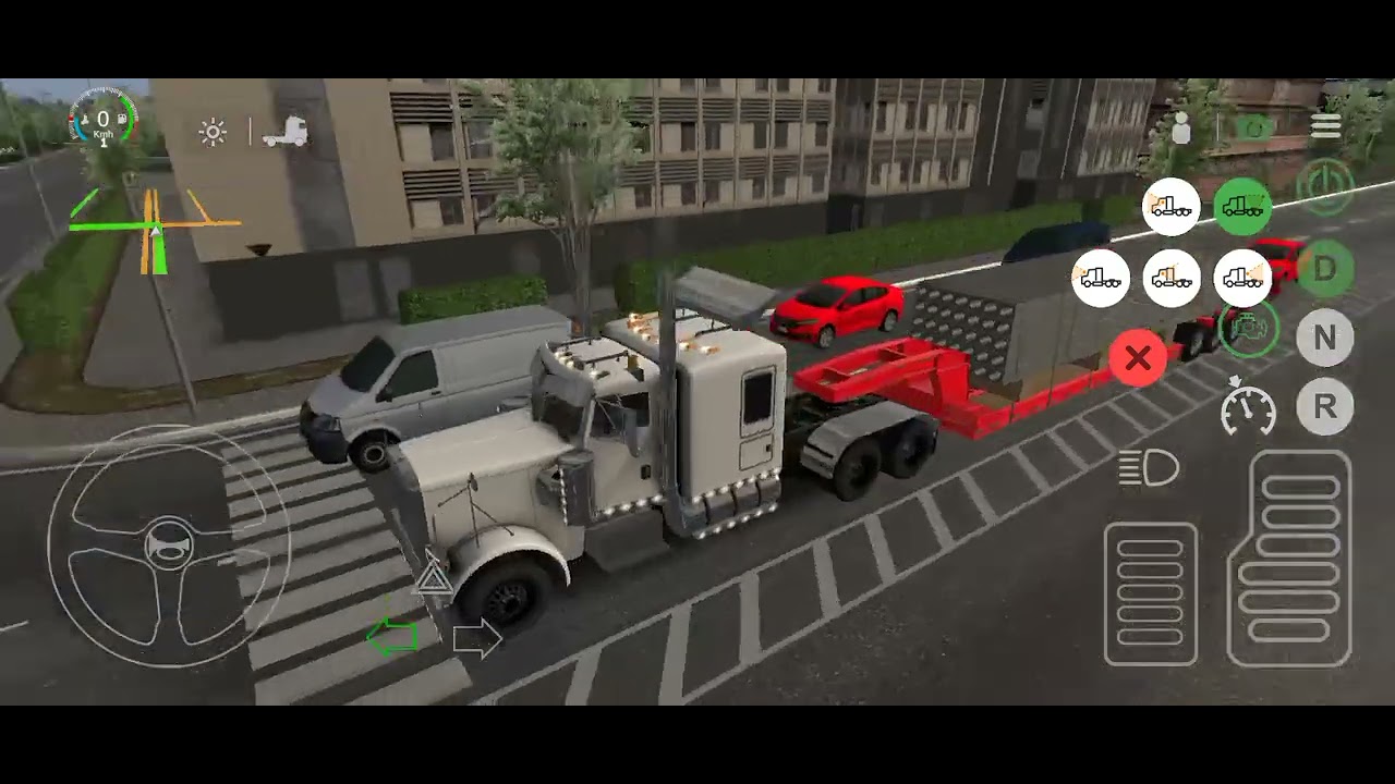 Nos agarró el tren cargado de concreto armado Peterbilt 😃