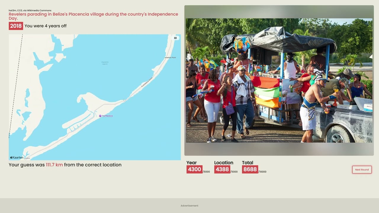 TimeGuessr Daily 20 November 2025 / Day 14