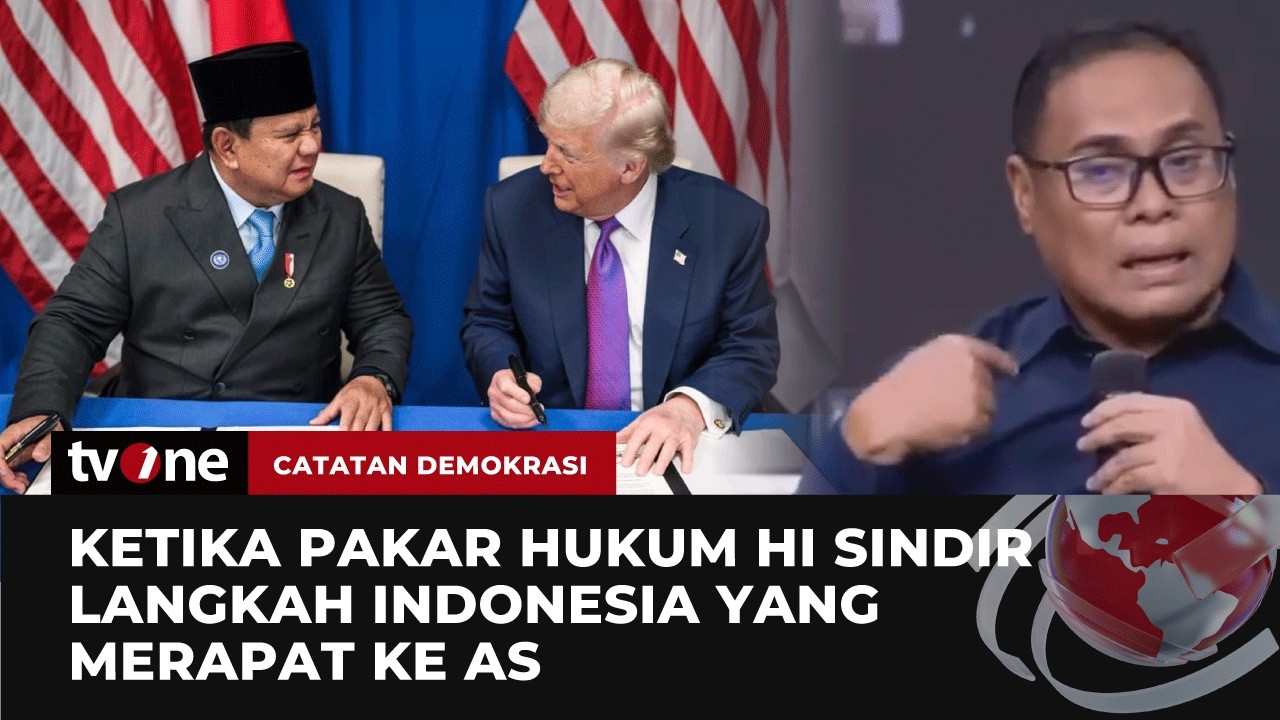 Momen Pakar Hukum HI Sindir Indonesia yang Negosiasi dengan AS soal Tarif Trump | tvOne
