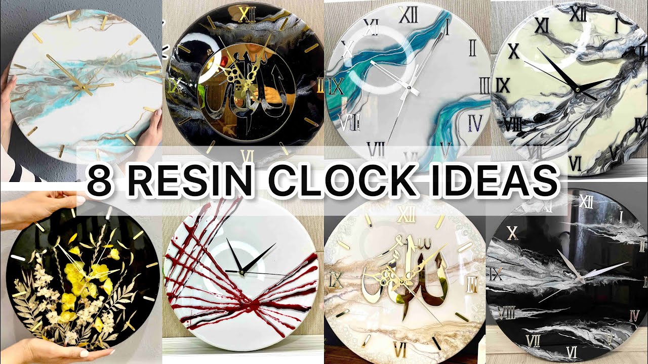 Ideas for epoxy clocks! Epoxy resin clock! Resin Art Clock
